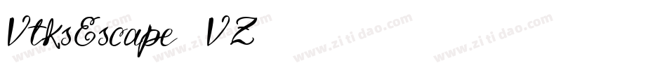 VtksEscape-0VZ9字体转换