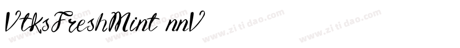 VtksFreshMint-nnV0字体转换