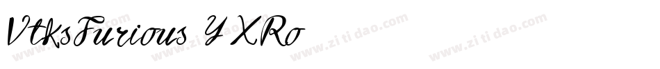 VtksFurious-YXRo字体转换