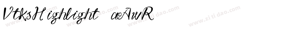 VtksHighlight3-aAwR字体转换