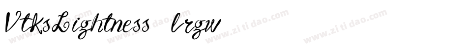 VtksLightness2-lrgw字体转换