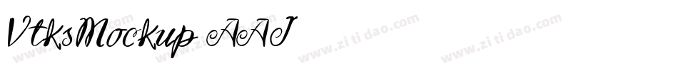 VtksMockup-AAJ6字体转换