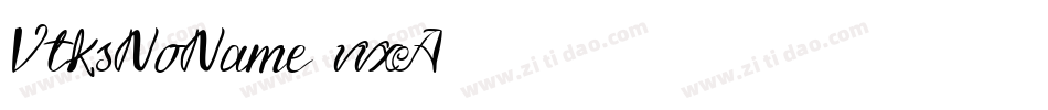 VtksNoName-vvxA字体转换