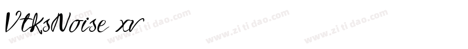 VtksNoise-xv05字体转换