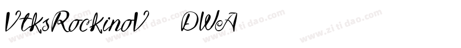VtksRockinoV2-7DWA字体转换