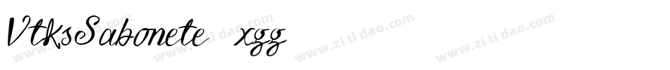 VtksSabonete-6xgg字体转换