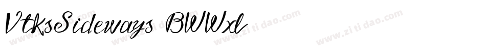 VtksSideways-BWWxl字体转换