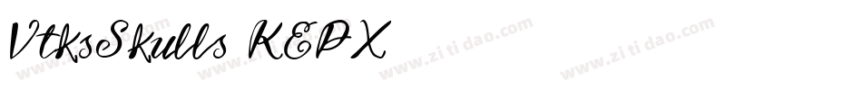VtksSkulls-KEPX字体转换