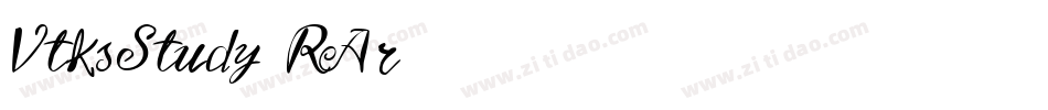 VtksStudy-RAr6字体转换
