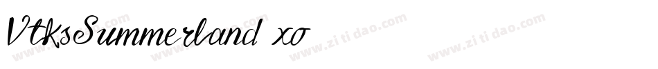 VtksSummerland-xo15字体转换