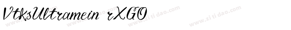 VtksUltramein-rXGO字体转换
