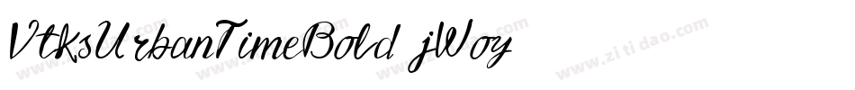 VtksUrbanTimeBold-jWoy字体转换