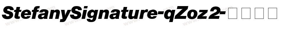 StefanySignature-qZoz2字体转换