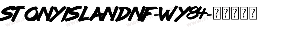 Stonyislandnf-WY84字体转换