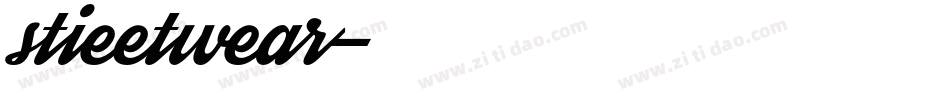 stieetwear字体转换