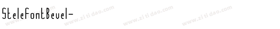 StelefontBevel字体转换
