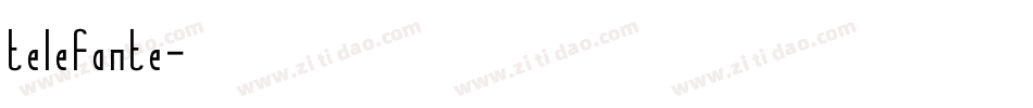 telefante字体转换