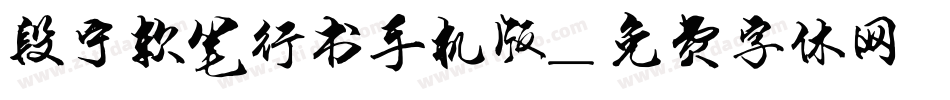 段宁软笔行书手机版字体转换