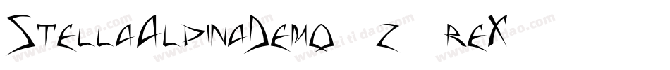 StellaAlpinaDemo-z8reX字体转换