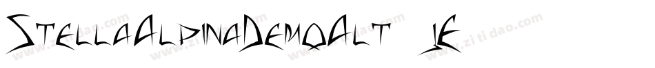StellaAlpinaDemoAlt-jE939字体转换
