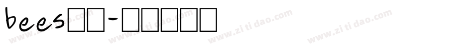 bees字体字体转换