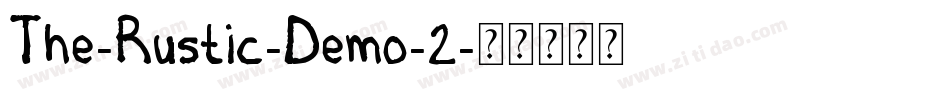 The-Rustic-Demo-2字体转换