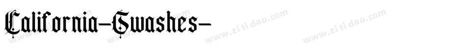 California-Swashes字体转换 California-Swashes字体转换