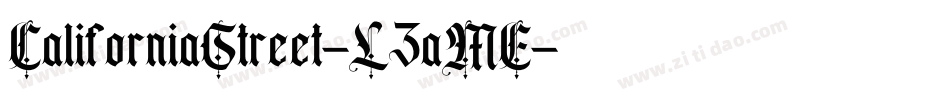 CaliforniaStreet-L3aME字体转换