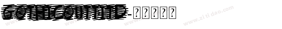 GothicOutTitD字体转换
