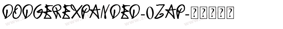 DodgerExpanded-0ZAP字体转换