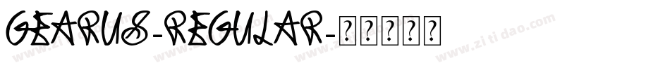 gearus-regular字体转换 gearus-regular字体转换