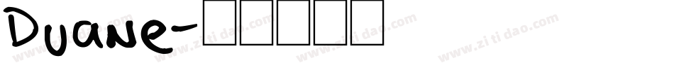 Duane字体转换