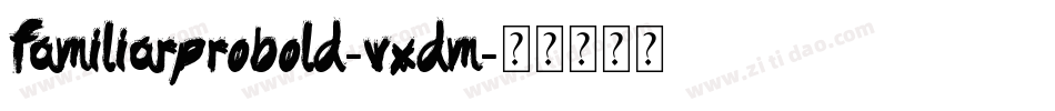 FamiliarproBold-vXdM字体转换