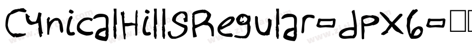 CynicalHillsRegular-dpX6字体转换