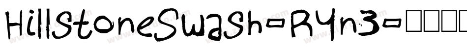 HillstoneSwash-RYn3字体转换