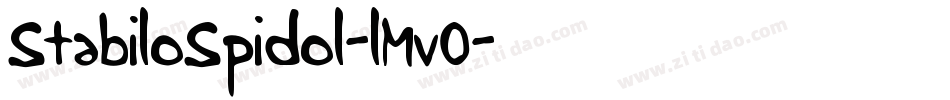 StabiloSpidol-lMv0字体转换