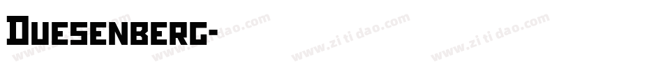 Duesenberg字体转换
