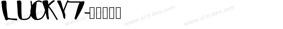 Lucky7字体转换