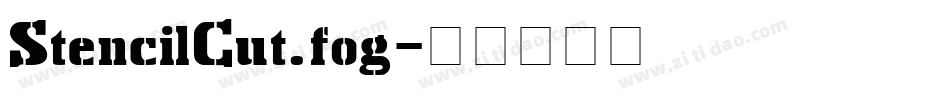 StencilCut.fog字体转换