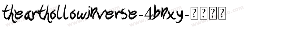 TheArtHollowInverse-4BnXY字体转换