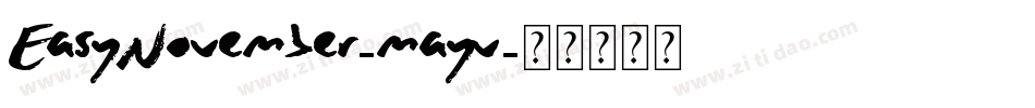 EasyNovember-mayv字体转换