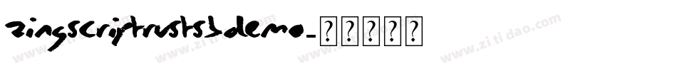 zingscriptrustsbdemo字体转换