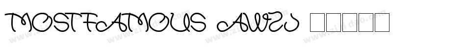 MostFamous-awzJ字体转换