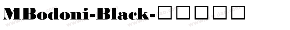 MBodoni-Black字体转换