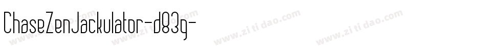 ChaseZenJackulator-d83g字体转换