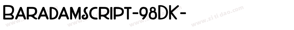 Baradamscript-98DK字体转换