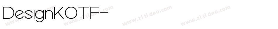 DesignKOTF字体转换