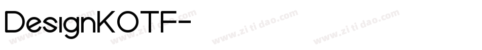 DesignKOTF字体转换