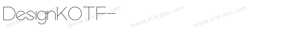 DesignKOTF字体转换