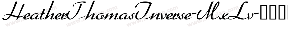 HeatherThomasInverse-MxLv字体转换